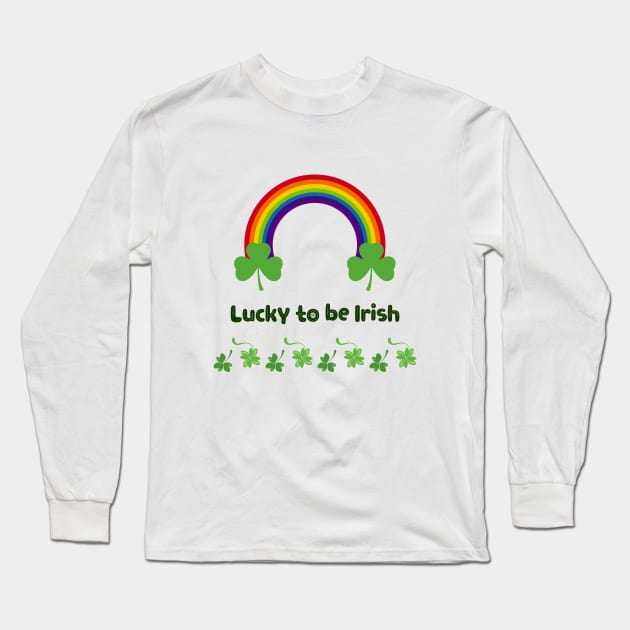 Lucky to be Irish Long Sleeve T-Shirt by Salasala